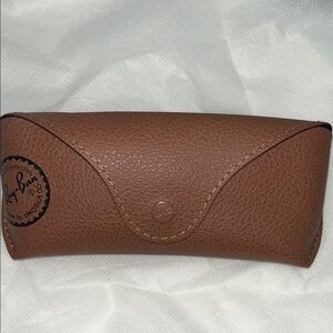 Ray-Ban Tan Leather Sunglasses Case